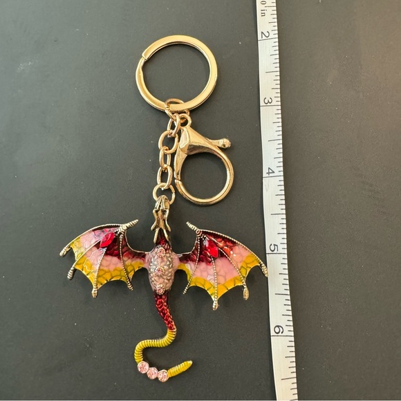 NWT Dragon Jeweled Keychain - Picture 9 of 11